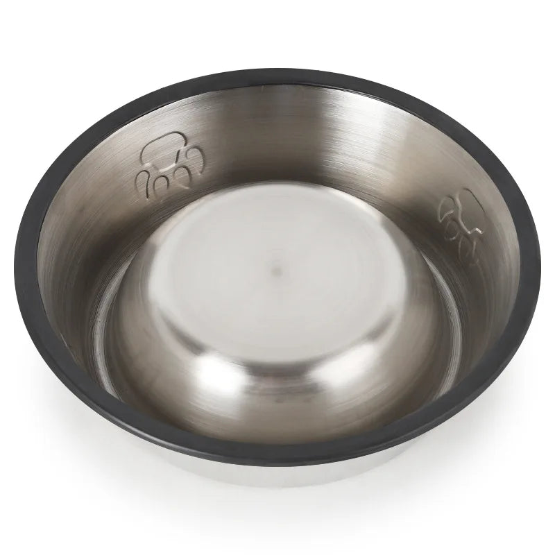Quality Paw Stainless Steel Pet Dog Bowl Feeder Skidproof Anti-ant