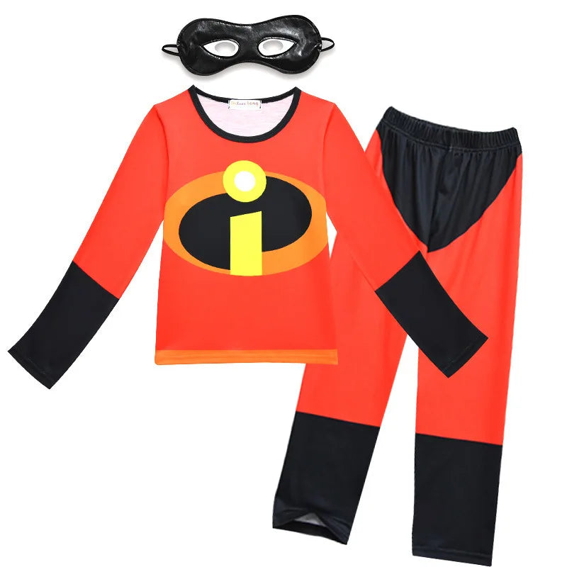 Incredibles Purim Halloween Acetate Costume For Kids Disfraces