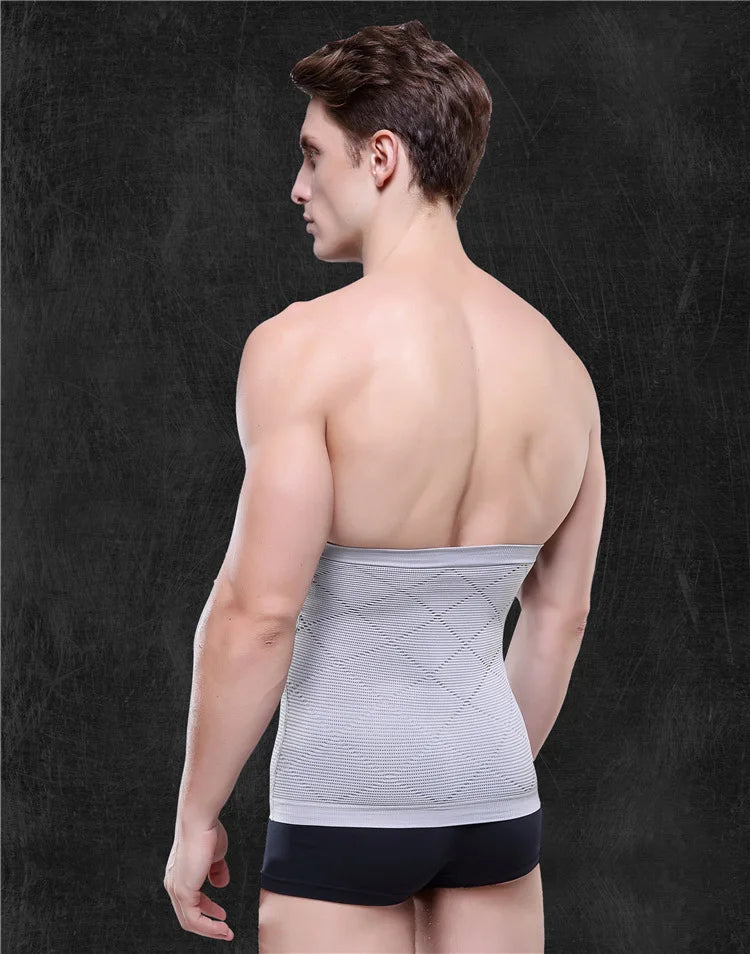 Men Waist Cincher Corsets Slimming Bodyshapers Belly Belt High Waist