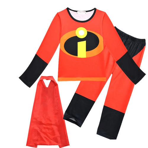 Incredibles Purim Halloween Acetate Costume For Kids Disfraces