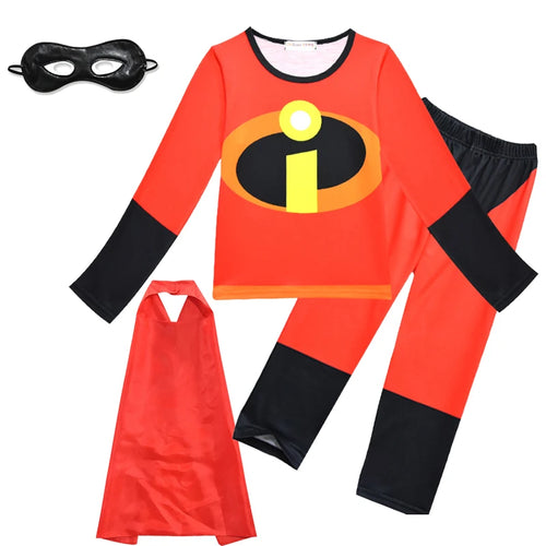 Incredibles Purim Halloween Acetate Costume For Kids Disfraces