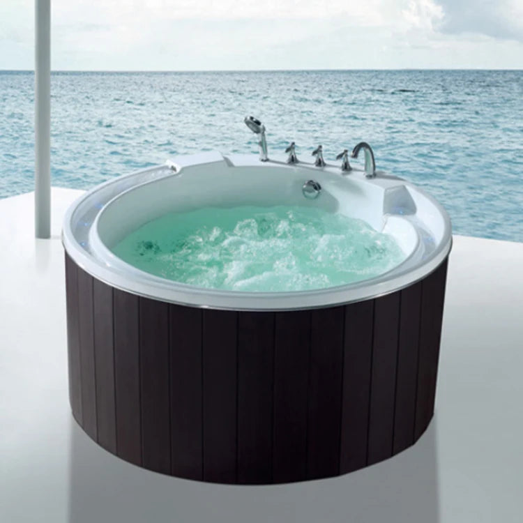 Outdoor Large Whirlpool Bath Massage Acrylic Bathtub Jets Spa Pool Hot