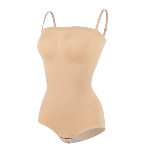 Women Strapless Bodysuits Shapewear Seamless Tude Tops Bodyshaper