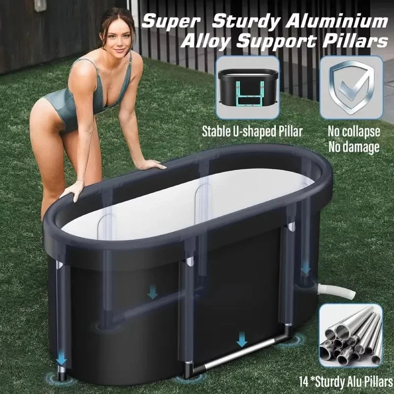 Release Life Stress Oval Bathtub Tub Recovery Icebath Tub Oval