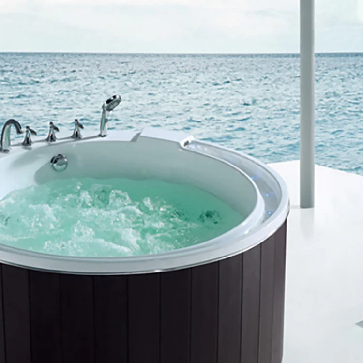 Outdoor Large Whirlpool Bath Massage Acrylic Bathtub Jets Spa Pool Hot
