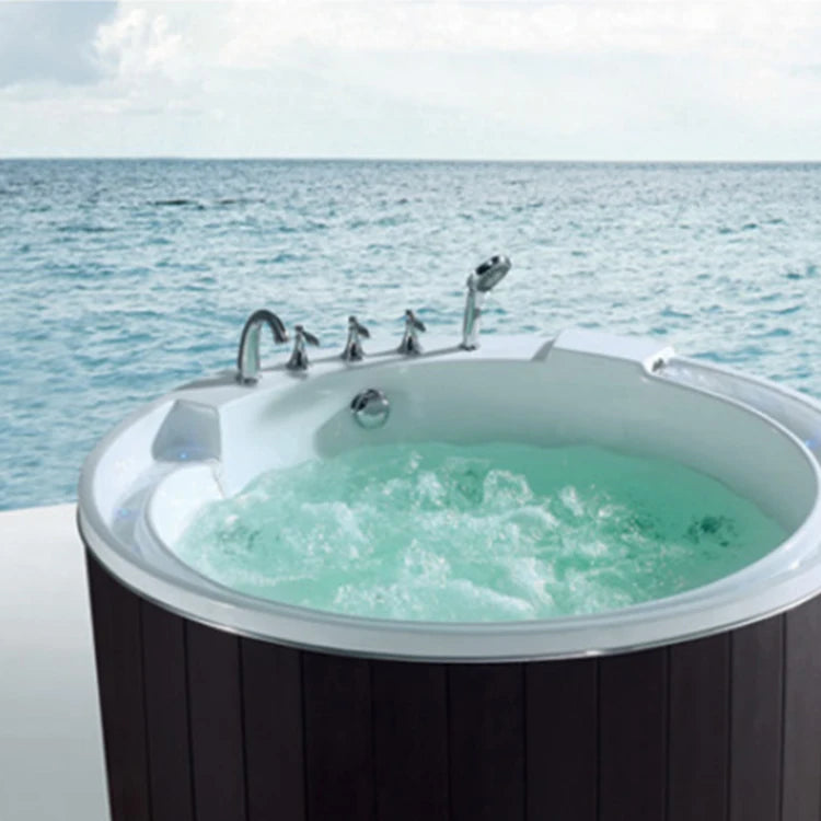 Outdoor Large Whirlpool Bath Massage Acrylic Bathtub Jets Spa Pool Hot