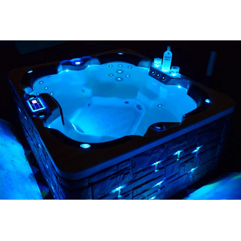 Outdoor Deluxe 4 person hot tub with deep seats hotel bathtub pool spa