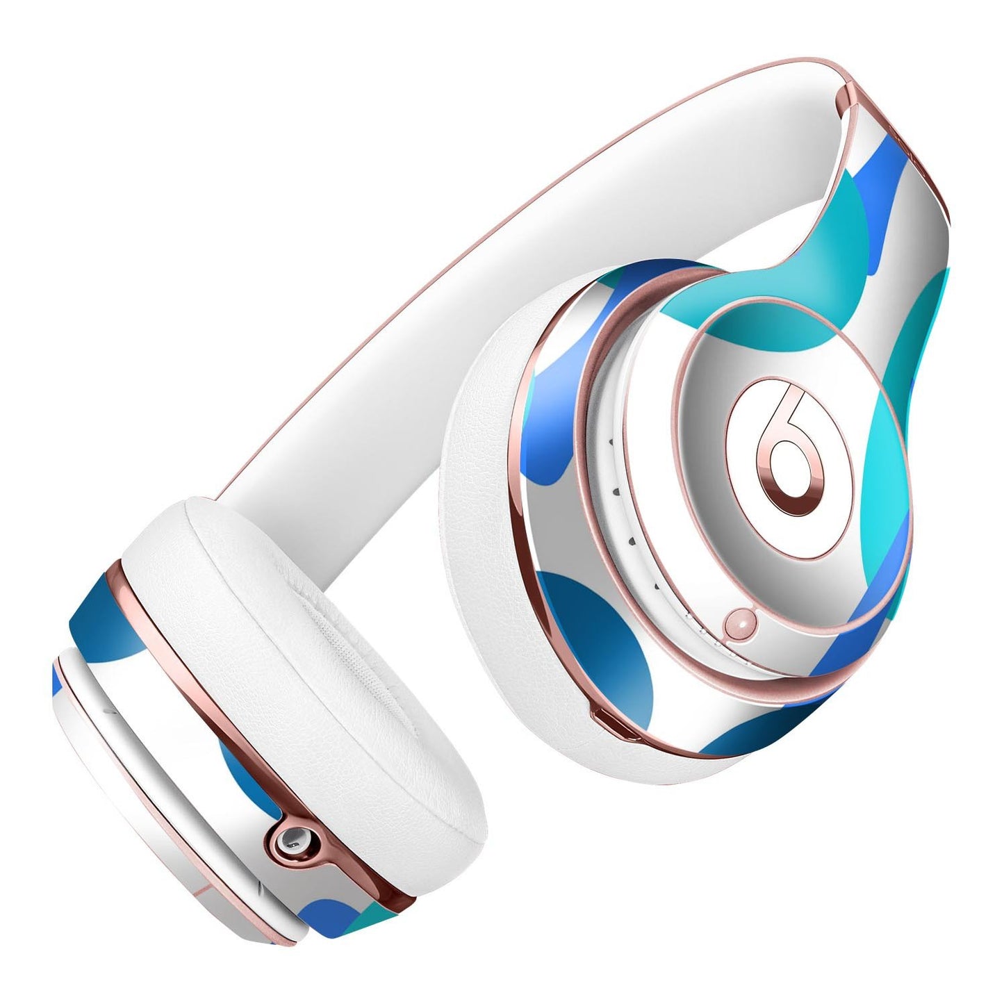 Bright Shades of Blue Cartoon Trees Full-Body Skin Kit for the Beats