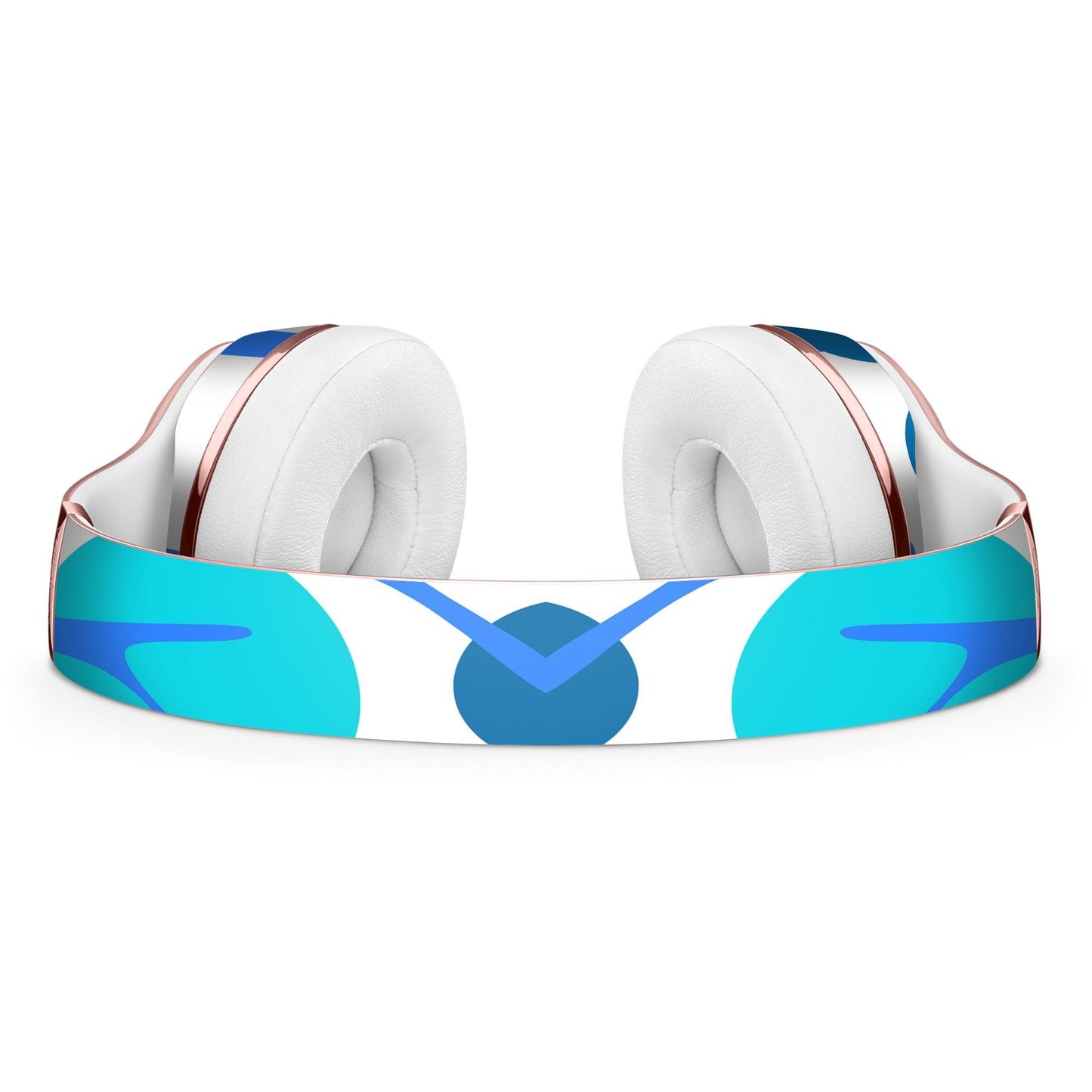 Bright Shades of Blue Cartoon Trees Full-Body Skin Kit for the Beats