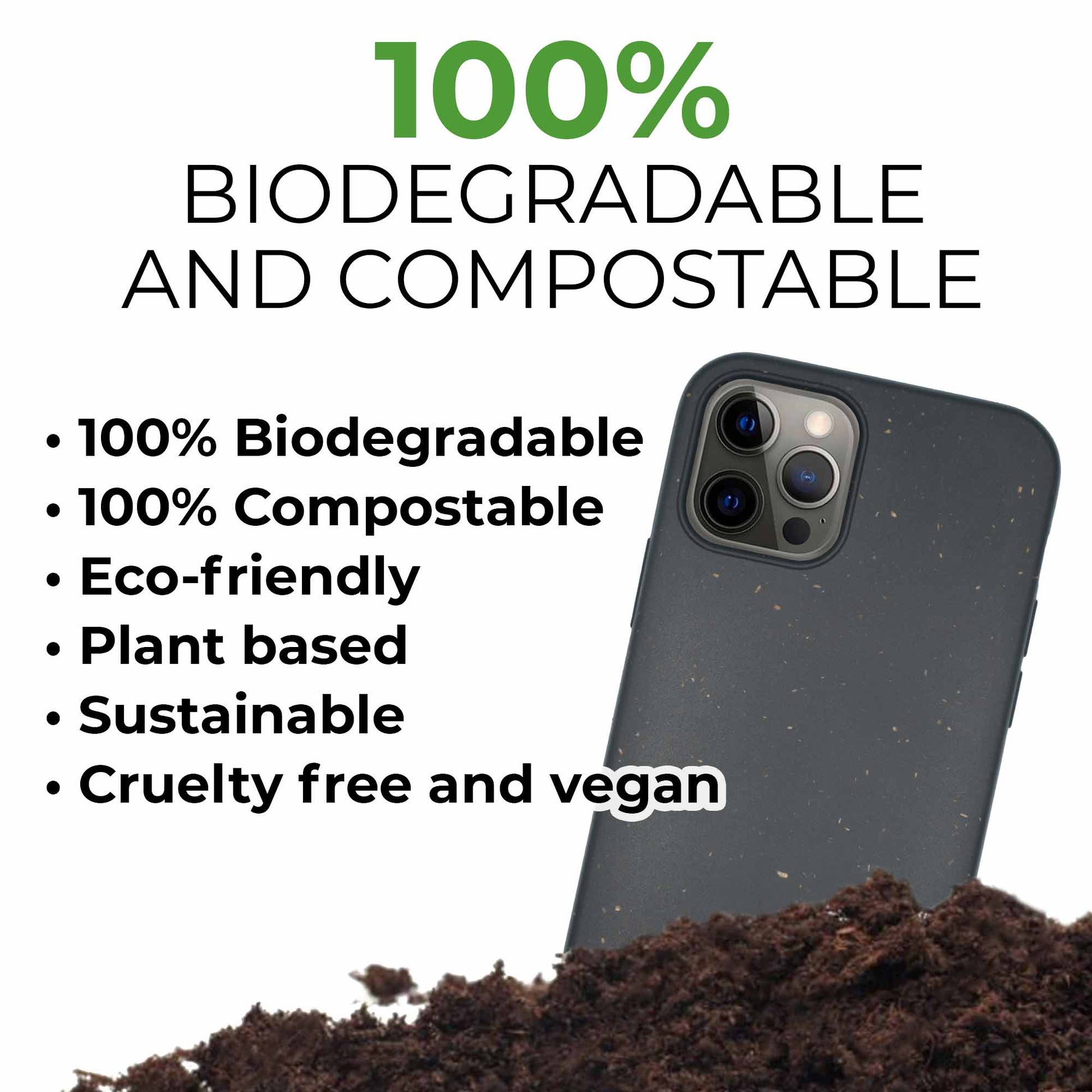 Biodegradable phone case - Black Levonline.store Biodegradable phone case - Black Levonline.store