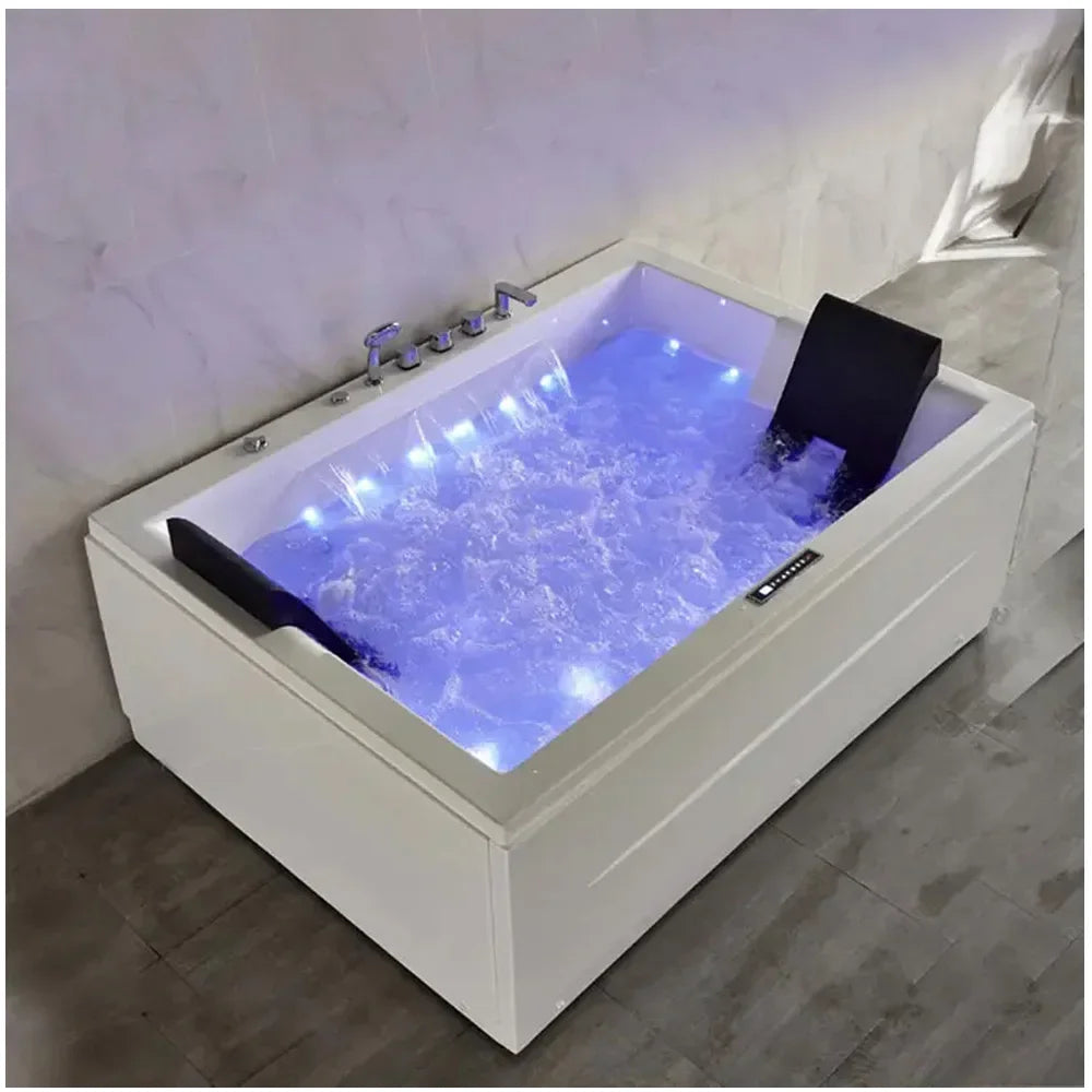 OEM  Massage Bathtub LED Constant Temperature 2 Person Jet Spa