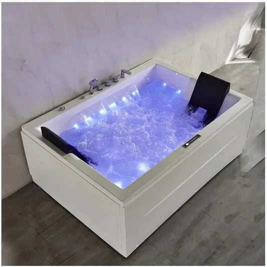 OEM  Massage Bathtub LED Constant Temperature 2 Person Jet Spa