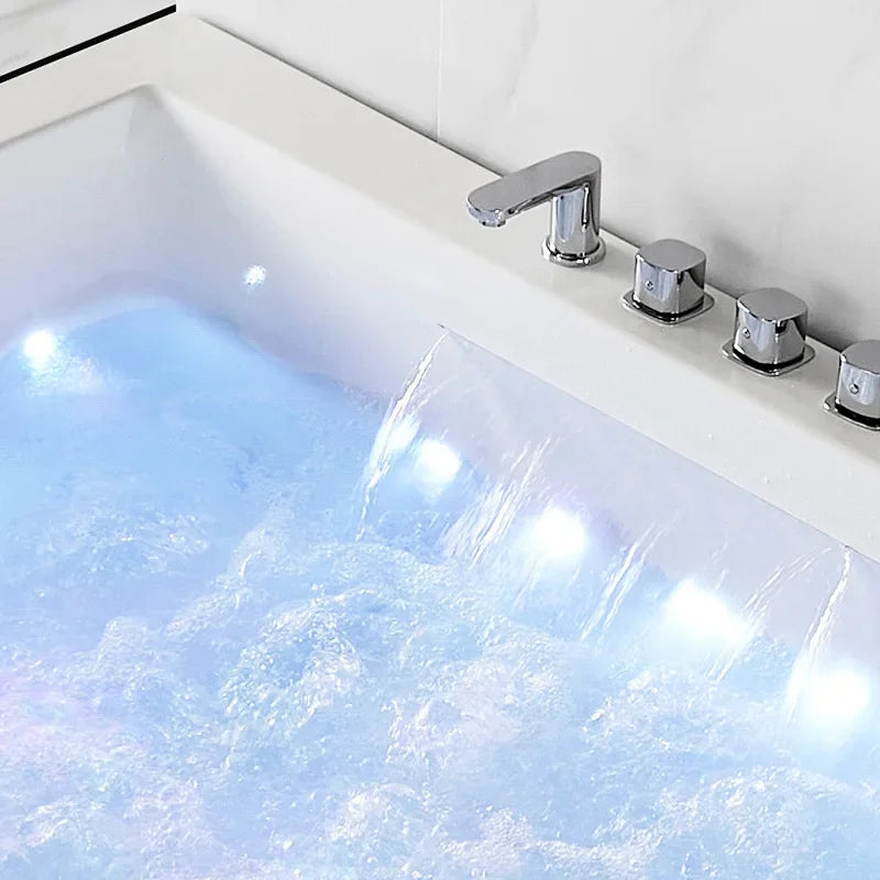 OEM  Massage Bathtub LED Constant Temperature 2 Person Jet Spa